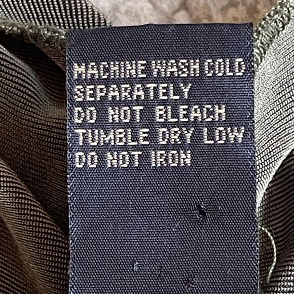 Boston Proper Open Front Sweater Cardigan Women Size M Green Stretch Slinky - Picture 7 of 11